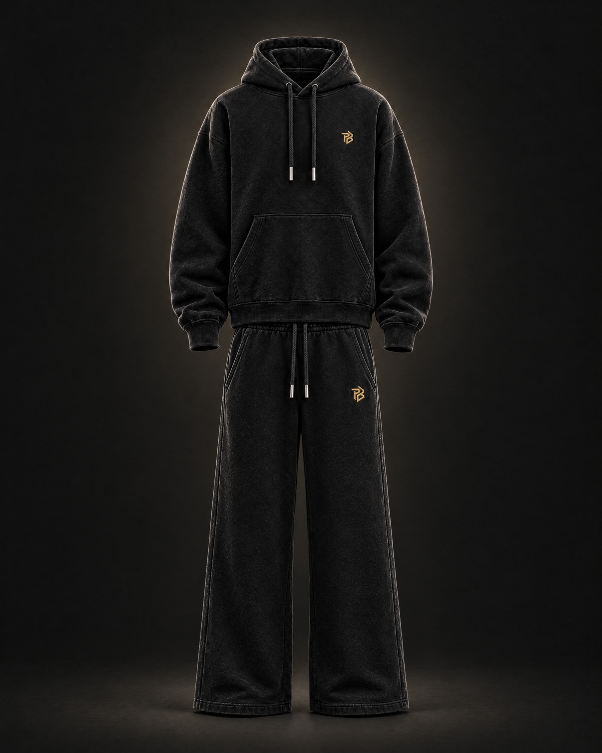Polar Beast Fleece Set Black - full set