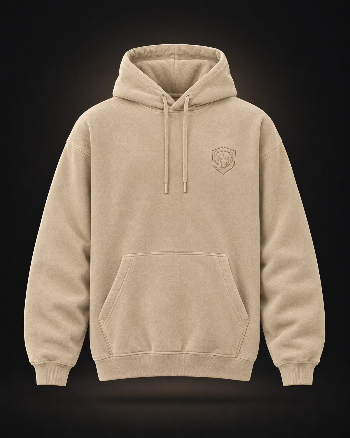 Oversized Fluffy Hoodie Sand