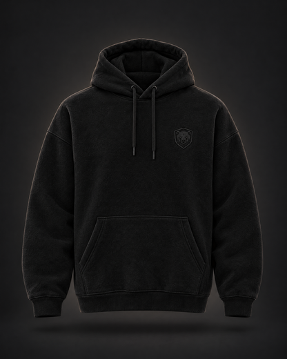 Oversized Fluffy Hoodie Black