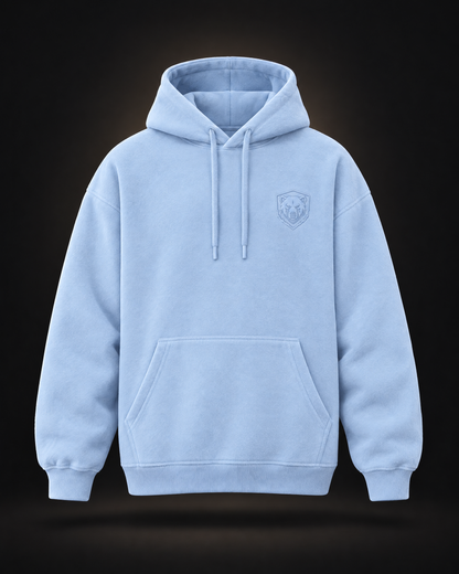 Oversized Fluffy Hoodie Baby Blue