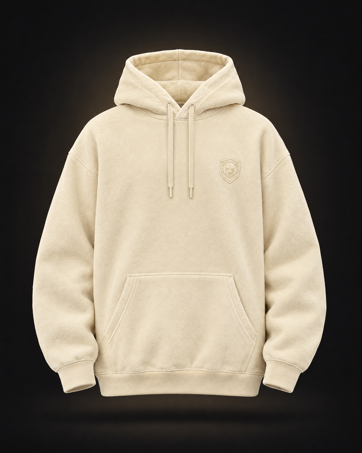 Oversized Fluffy Hoodie Cream