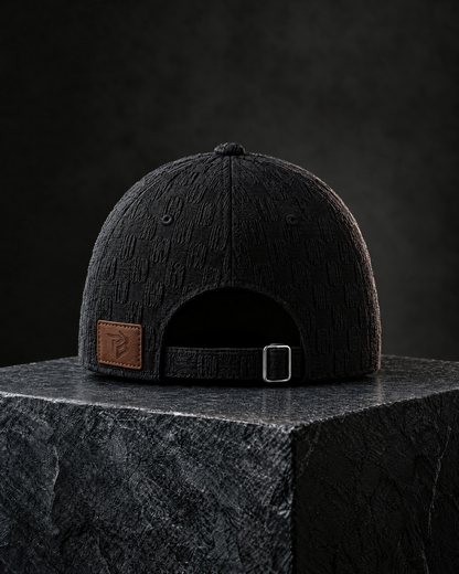 Signature Cap Black - back leather patch