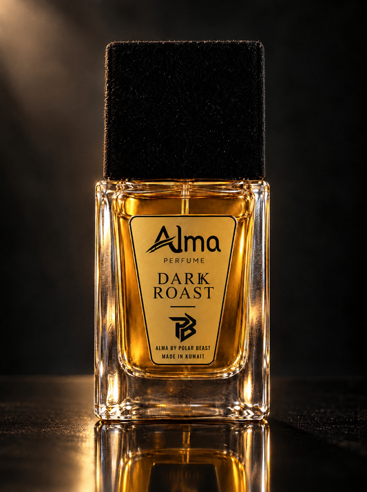 DARK ROAST perfume 50 ml bottle — Alma by Polar Beast, made in Kuwait