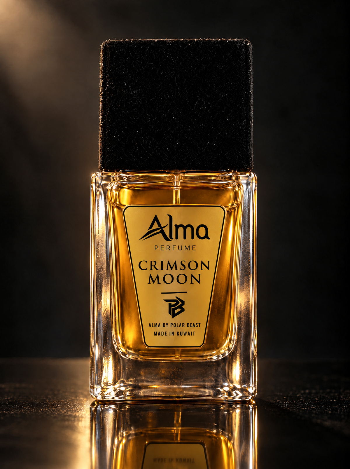CRIMSON MOON perfume 50 ml bottle — Alma by Polar Beast, made in Kuwait
