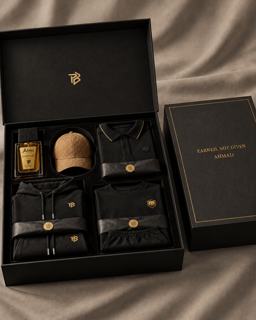 The Polar Beast Box, open and closed with engraved message
