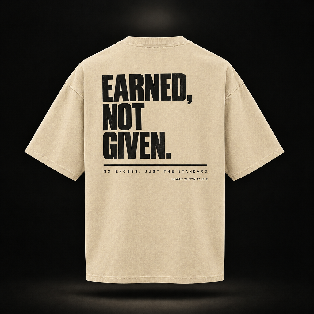 Polar Beast Standard Tee Beige - back